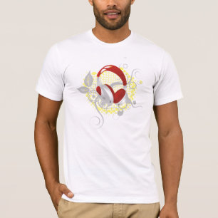 Floral Headphones T-Shirt