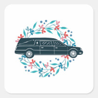 Floral Hearse Car