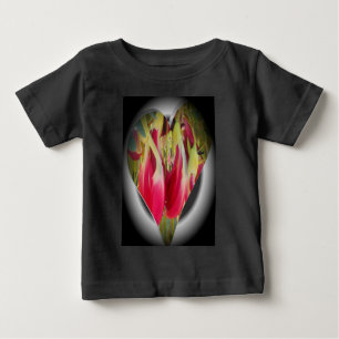 Floral Heart Art Print Baby T-Shirt