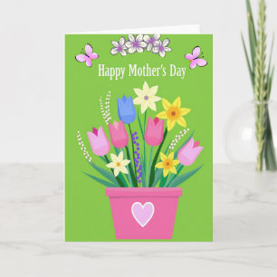 Floral Heart Bouquet Card
