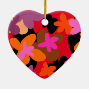 Floral Heart christmas ornament
