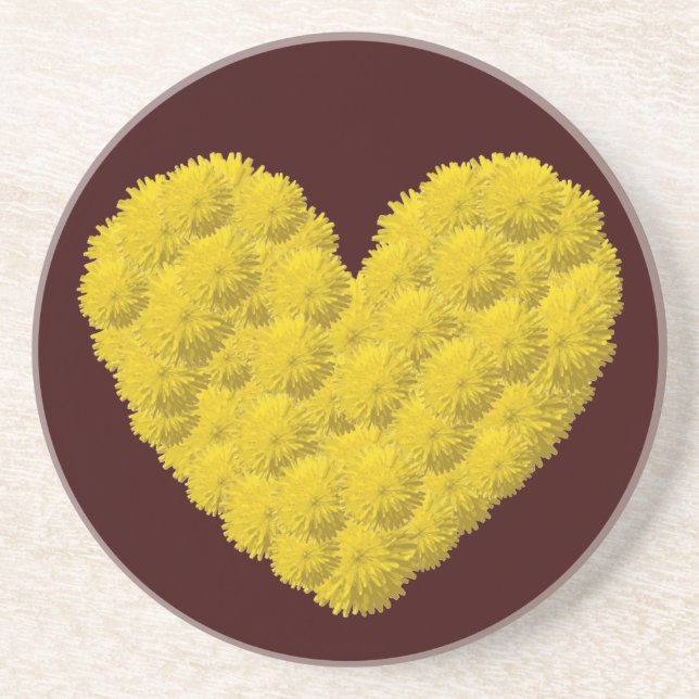 Floral Heart Coaster (Front)