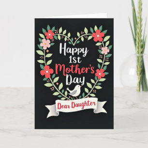 Floral Heart Congrats Card