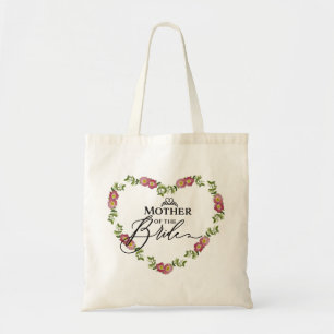Floral Heart Mother Of The Bride Tote Bag