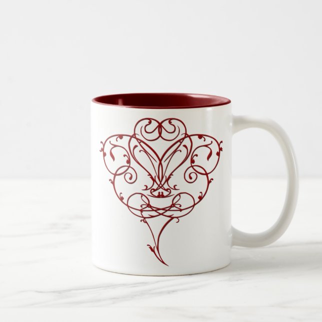 Floral Heart Mug (Right)