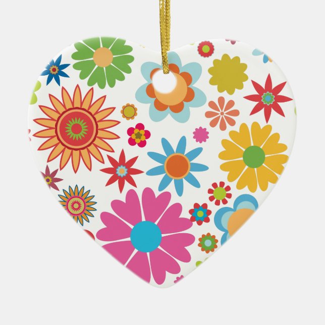 Floral Heart Ornament (Front)