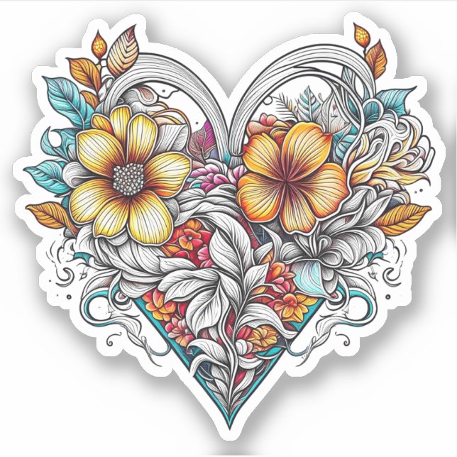 Floral Heart Romantic (Front)
