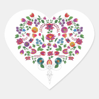 Floral Heart Sticker