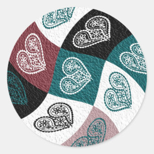 Floral heart twist Sticker
