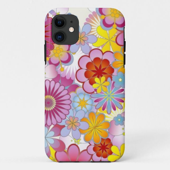 Floral heart with butterflies Case-Mate iPhone case (Back)