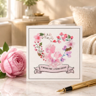 Floral Heart with Mum and Child Mother's Day Card
