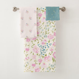 Floral Heaven 3 bath towels set