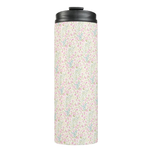 Floral Heaven Table Cloth Thermal Tumbler (Front)
