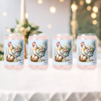 Floral Hen with Eggs Vintage Farmhouse Charm
