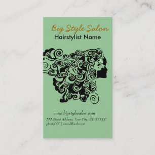 Floral Henna Hair Stylist Salon Spa Hairstylist Appointment Card