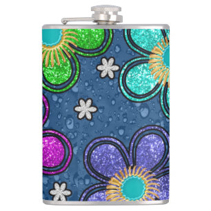 Floral Hip Flask