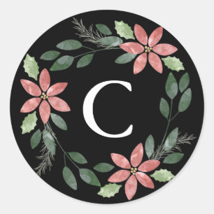 Floral Holiday Envelope Seal