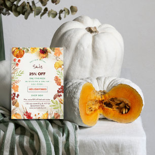 floral holiday sale promotion  flyer