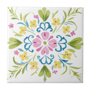 Floral home decor ceramic tiles 2