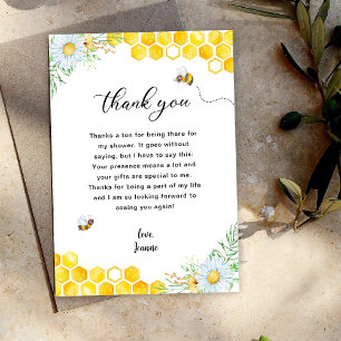 Floral Honey Bee Thank you
