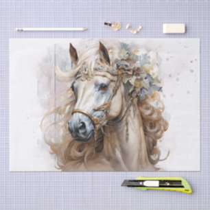 Floral Horse Tissue Paper