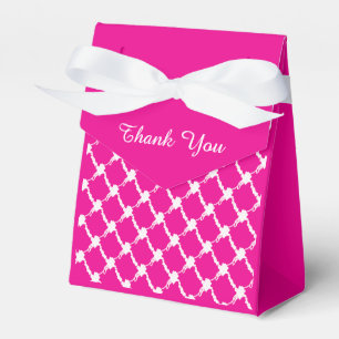  Floral Hot Pink  Design Favour Box