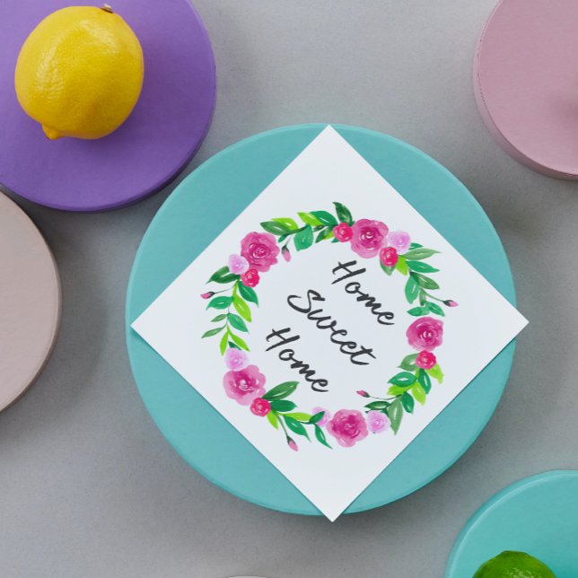 Floral Housewarming Napkin (Creator Uploaded)