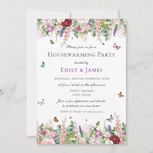 Floral Housewarming Party Invitation