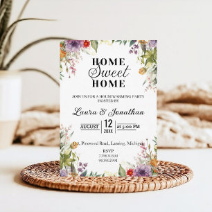 Floral Housewarming Party  Invitation