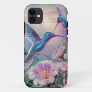 Floral Hummingbirds iPhone 11 Case