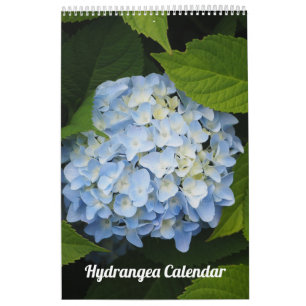 Floral Hydrangea Customisable Photo Calendar