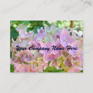 Floral Hydrangea Flowers Business Cards Personal