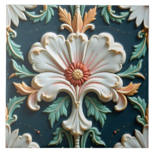 Floral Icing on the Cake Ceramic Tile