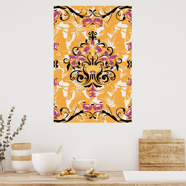 Floral Illustration, Hollow Life Poster (Kitchen)