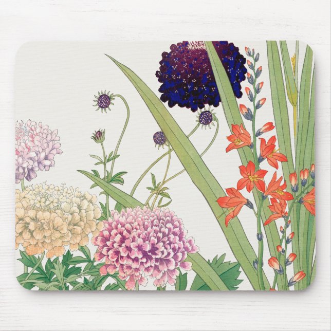 Floral Illustration Mouse Pad (Front)