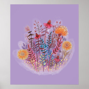 floral illustration poster