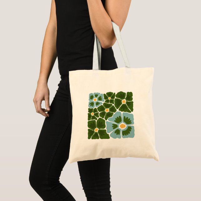 Floral Illustration Tote Bag (Front (Product))