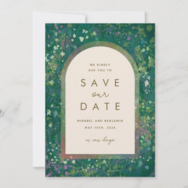 Floral Impressionism Invitation (Front)