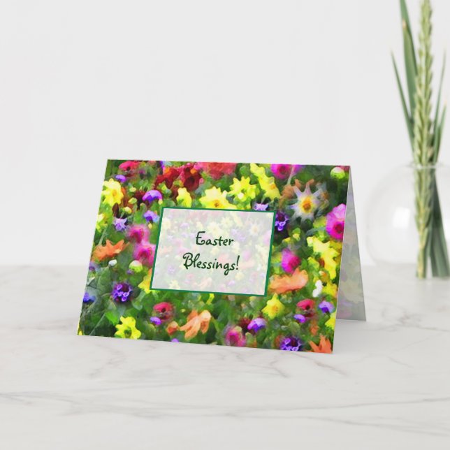 Floral Impressions Easter Holiday Card (Front)