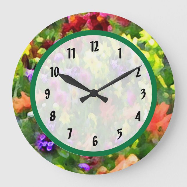 Floral Impressions Large Clock (Front)