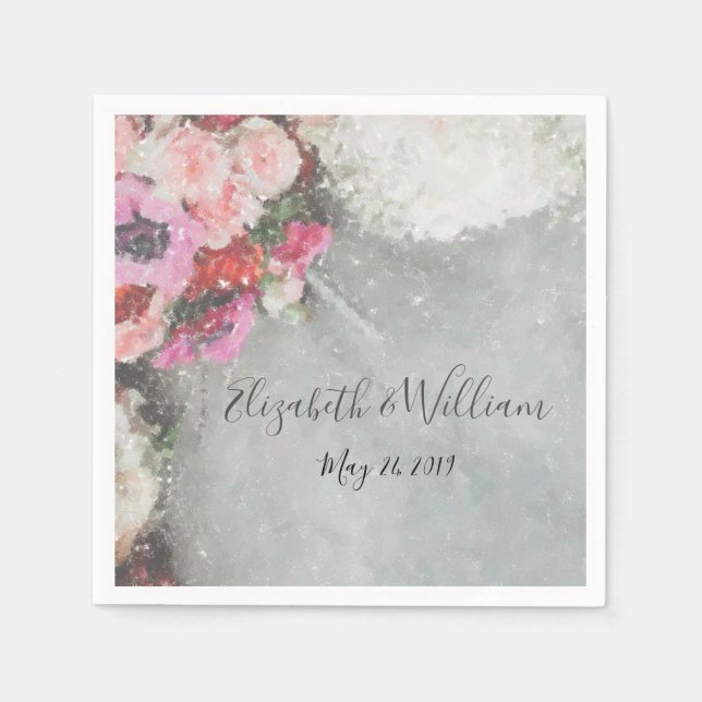 Floral Impressions Napkin (Front)