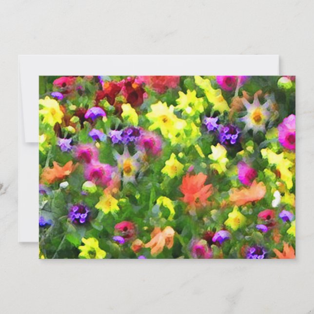 Floral Impressions Summer Solstice Invitation (Front)