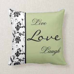 Floral in Green American MoJo Pillow