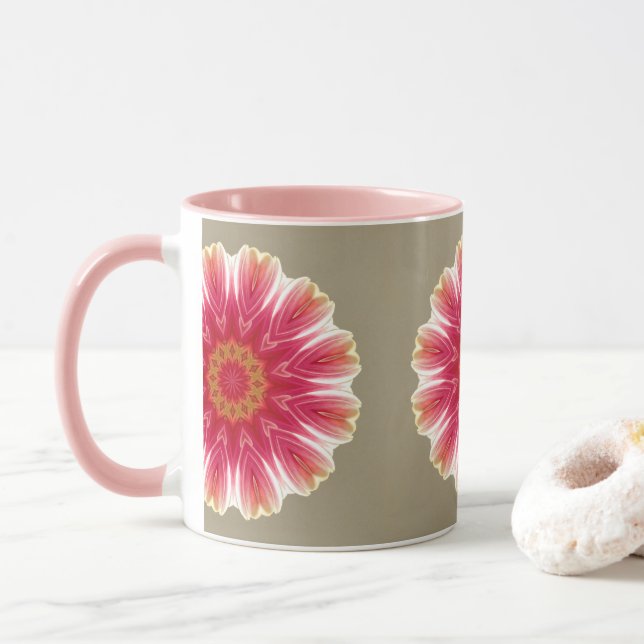 Floral in Pink Mug (With Donut)
