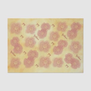 Floral in Pinks N Golds Tissue Paper