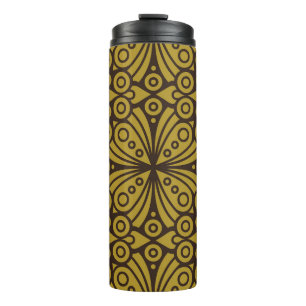 Floral Indian Pattern Layeredabstract, art, home d Thermal Tumbler