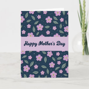 Floral Indigo Greeting Card