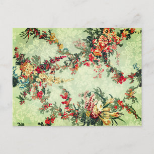 Floral Industrial arts of the 19th Century Postcard