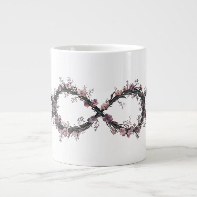 Floral Infinity Speciality Jumbo Mug – Endless Lov (Front)