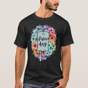 Floral Infusion Day Therapy Nurse Minimalist Botan T-Shirt